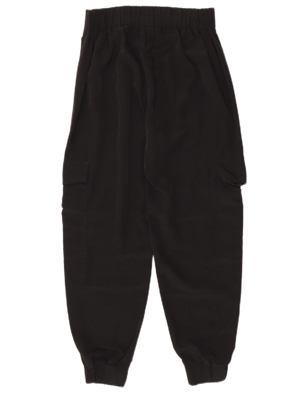 Zara Mujer Joggers Pantalón Cargo XS W24 L25 Negro Poliéster