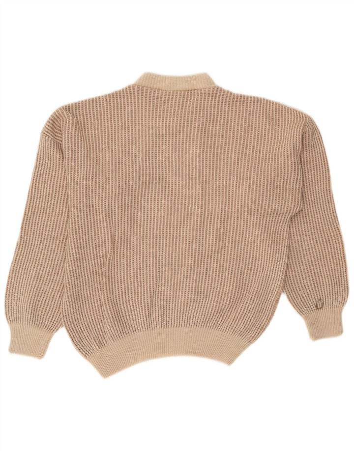 Oscar Forghieri Jersey De Cuello Redondo De Lana A Rayas Beige Medio para Hombre