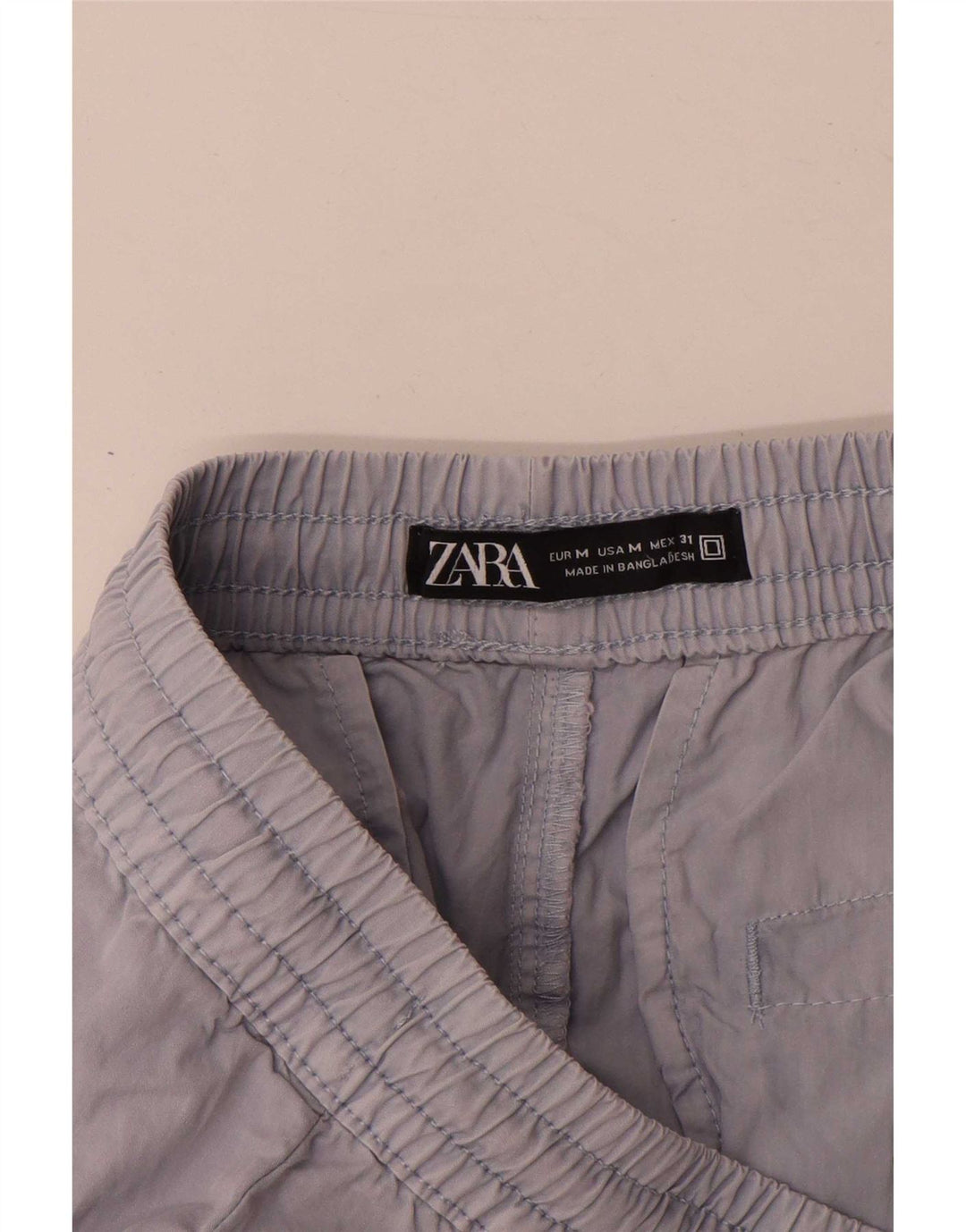 Zara Hombre Shorts Cargo Medianos W31 Algodón Gris