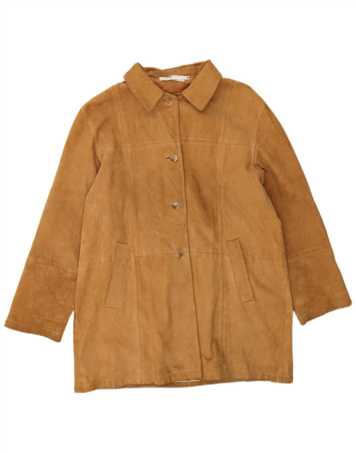 Ombraluce Chaqueta de ante para hombre IT 46 Cuero marrón grande