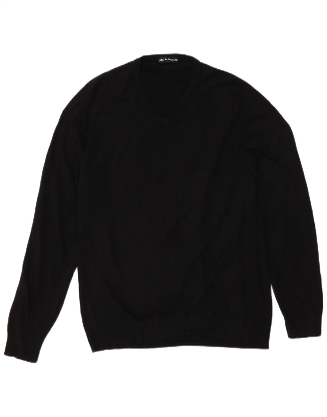Marks & Spencer Jersey Autograph con Cuello en V para Hombre Acrílico Negro Mediano