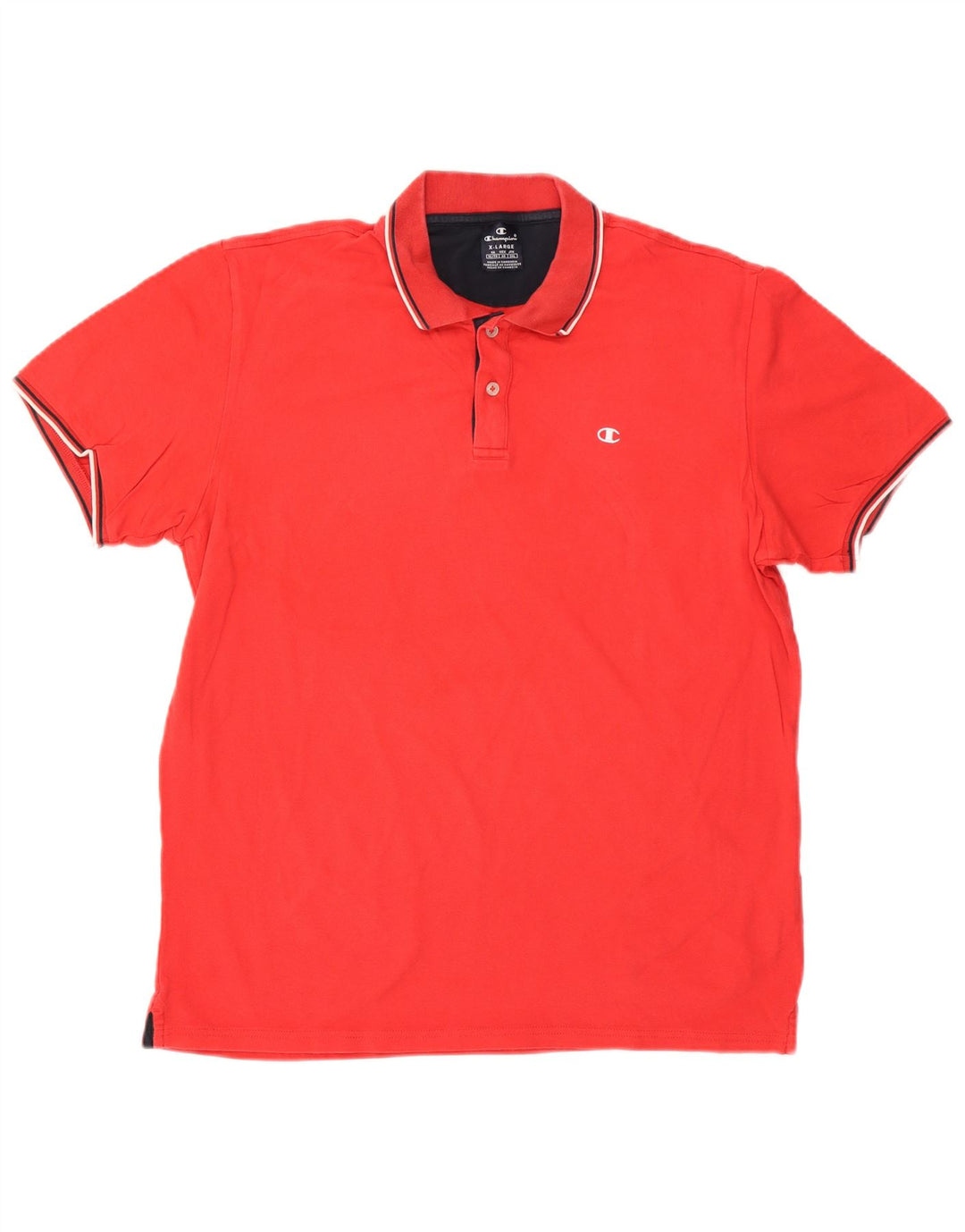 CHAMPION Polo Hombre XL Algodón Rojo
