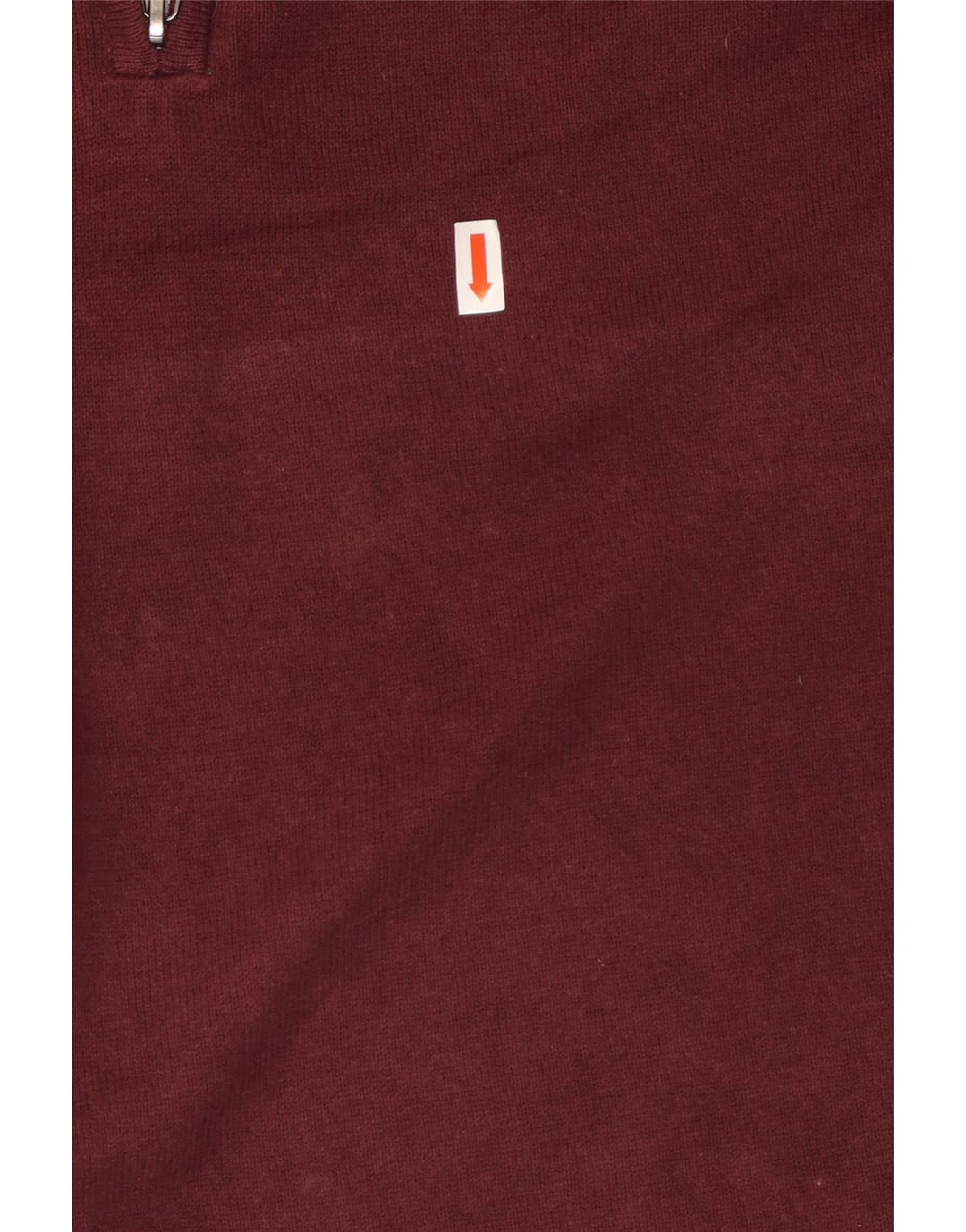 IZOD Jersey con cuello y cremallera para hombre, color granate mediano