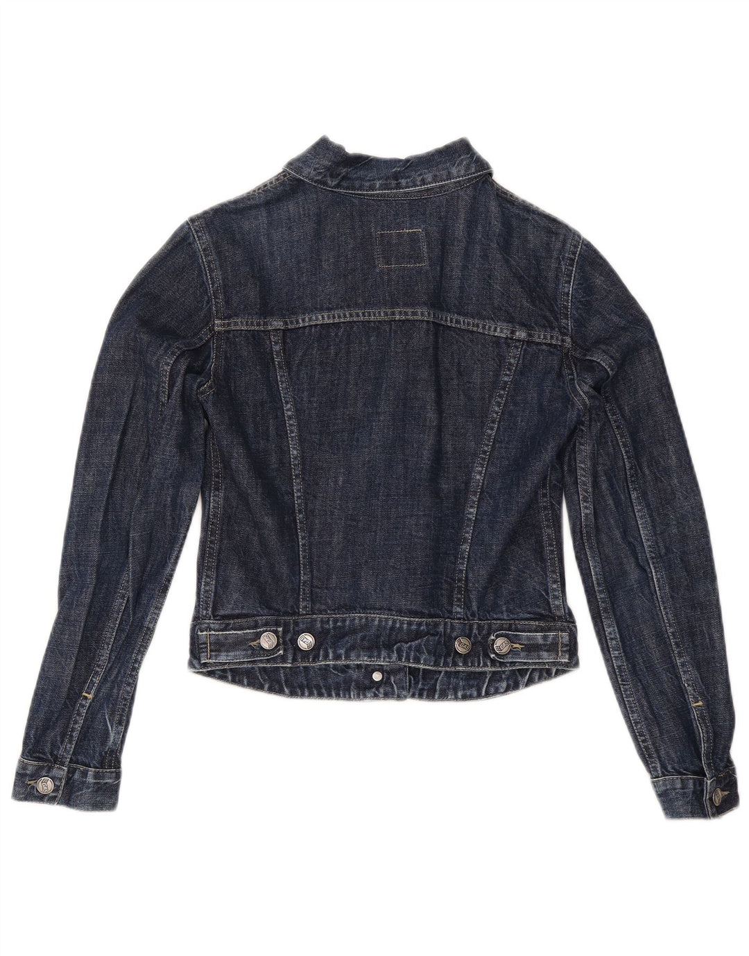 Chaqueta vaquera corta para mujer Gas UK 10 Small Azul marino Algodón