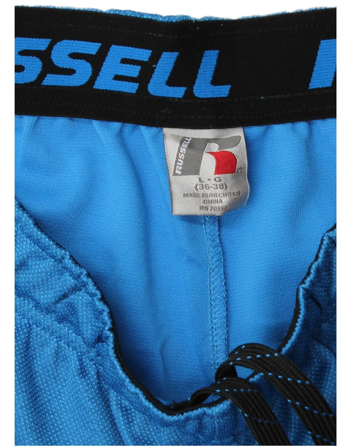Russell Athletic Pantalones de chándal Dri-Power para hombre, poliéster azul grande