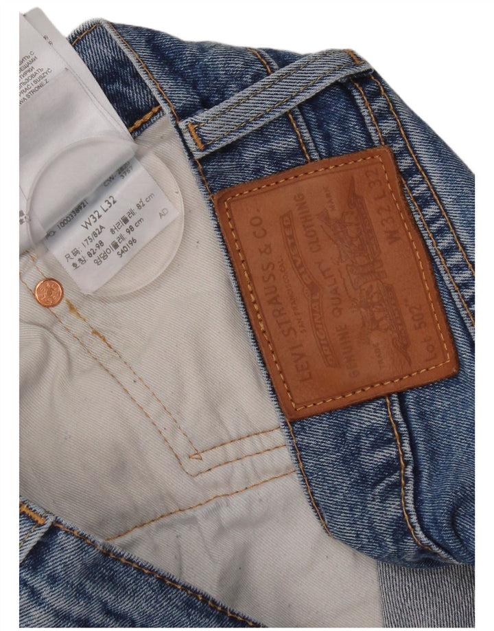 Levi's Hombre 502 Vaqueros Rectos W32 L32 Algodón Azul