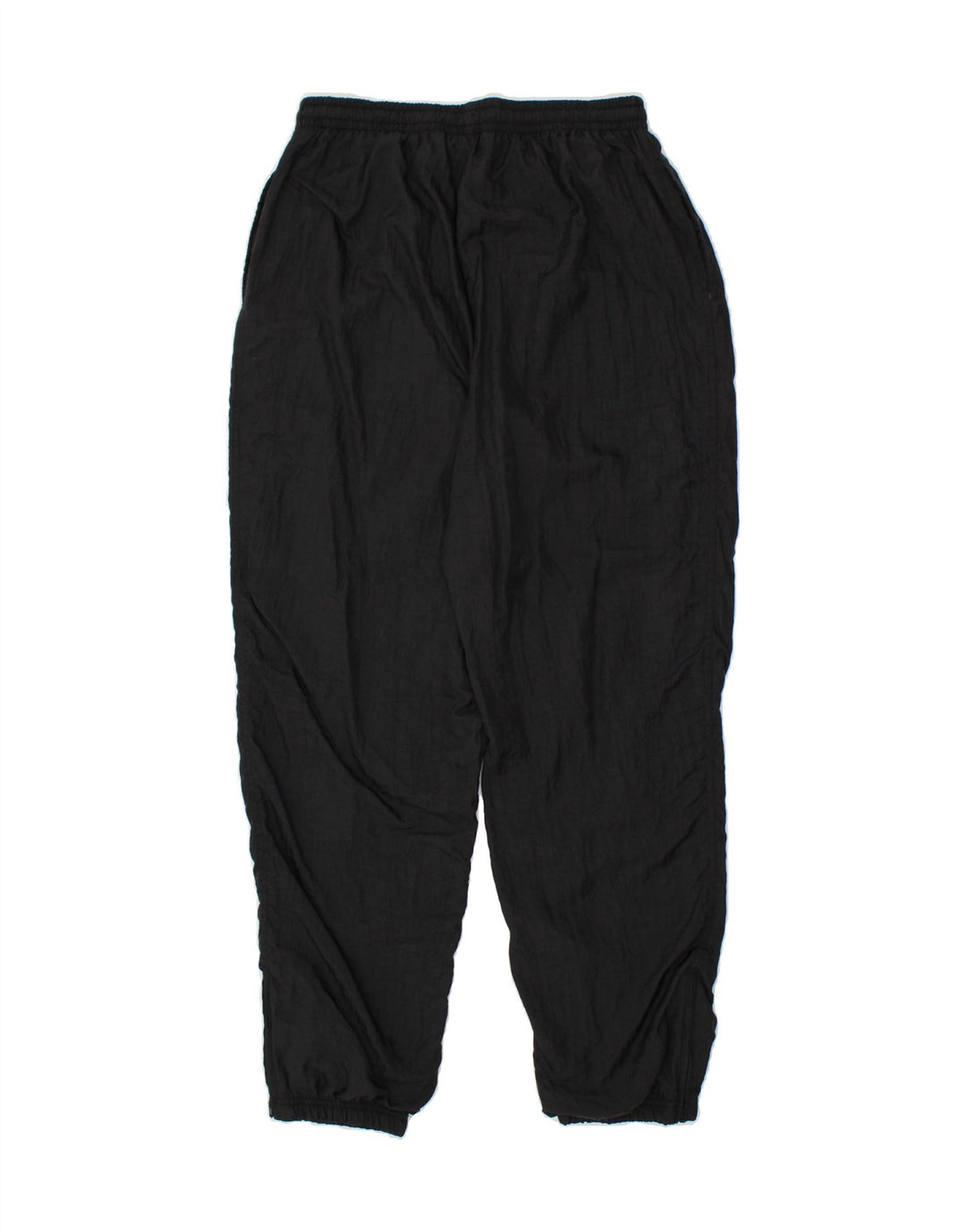VINTAGE Womens Tracksuit Trousers Joggers Large Black Nylon Vintage Vintage and Second-Hand Vintage from Messina Hembry 