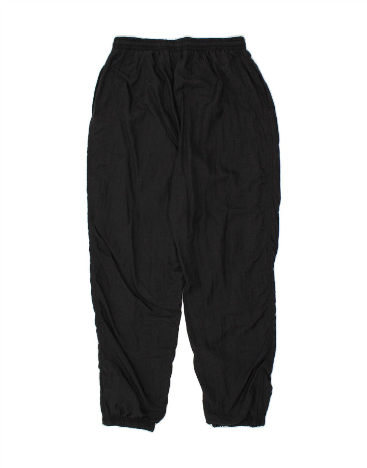 VINTAGE Womens Tracksuit Trousers Joggers Large Black Nylon Vintage Vintage and Second-Hand Vintage from Messina Hembry 