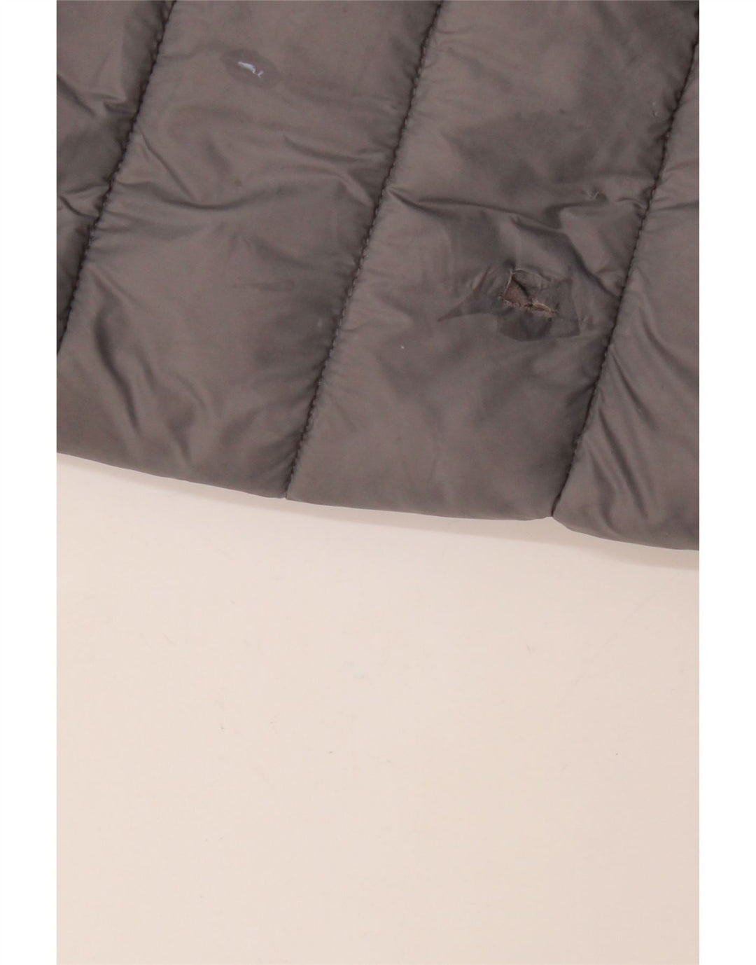 MICHAEL KORS Abrigo acolchado con capucha para mujer UK 46 Grande Nylon gris