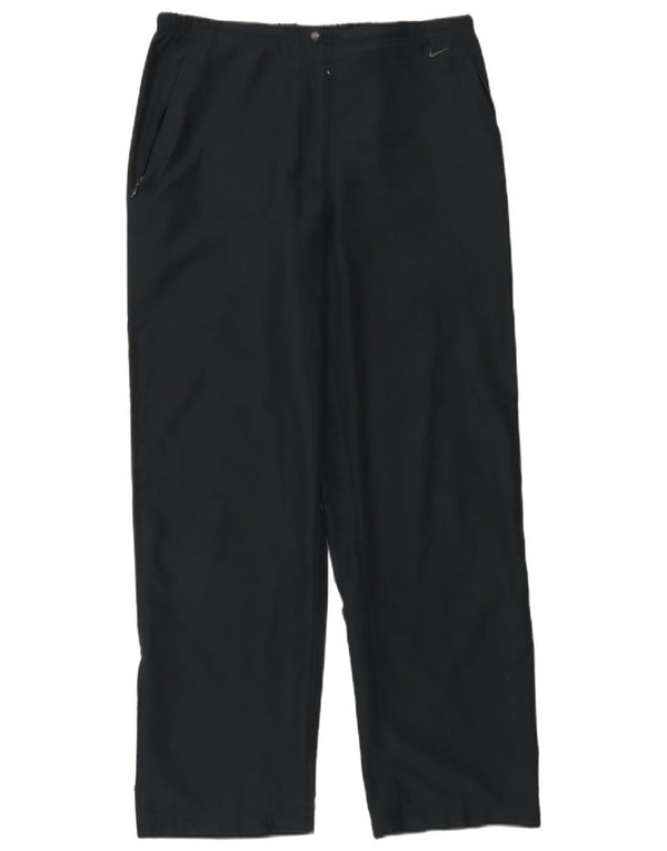 Pantalones rectos Nike para mujer UK 16/18 Large W34 L30 Azul marino