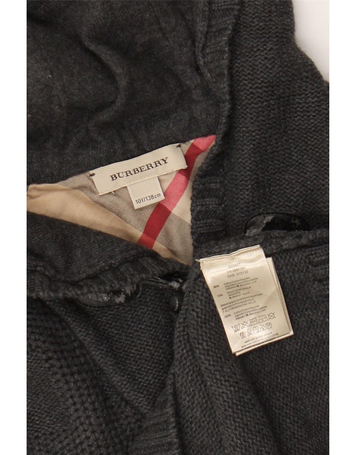 Burberry Jersey con capucha para niño 9-10 años Algodón gris