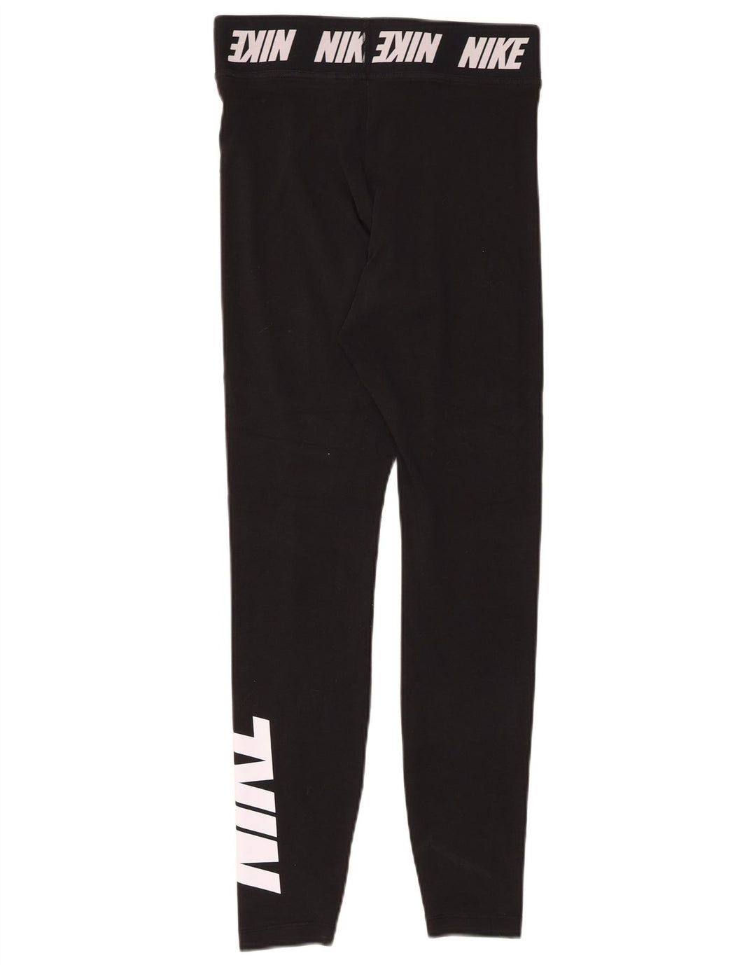 NIKE Leggings gráficos para mujer UK 8 Small Algodón negro