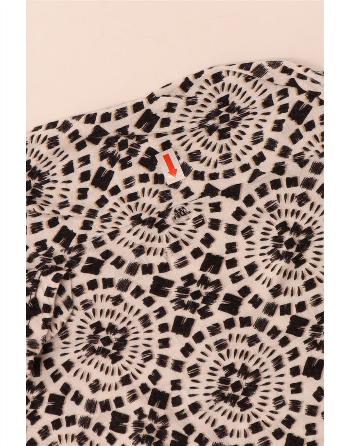 MICHAEL KORS Vestido acampanado sin mangas para mujer UK 40 XL Rayón floral negro