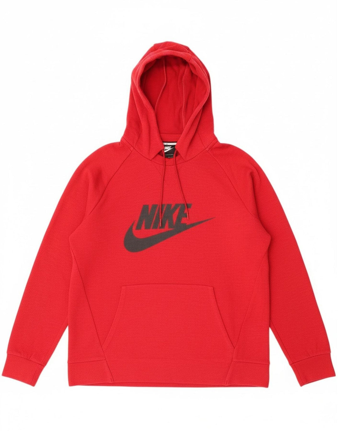 Nike Jersey con capucha y gráfico gráfico de algodón rojo mediano para hombre
