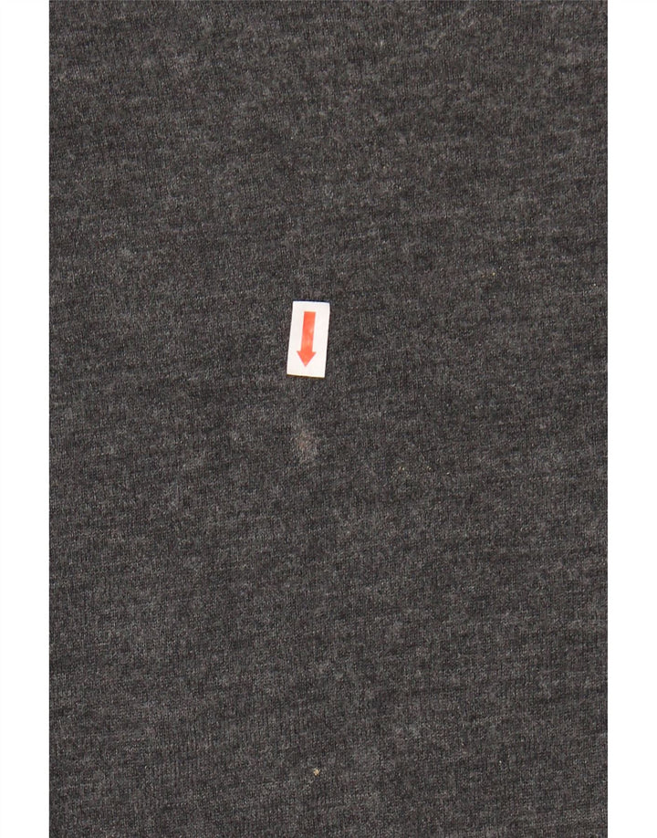 ZARA Mens Crew Neck Jumper Sweater Large Grey Wool Vintage Zara and Second-Hand Zara from Messina Hembry 