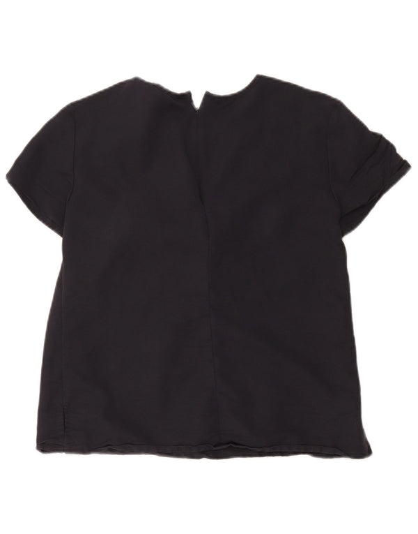 French Connection Blusa para mujer Top UK 8 Small Azul marino Paisley Viscosa