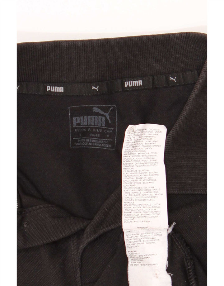Polo Puma Hombre Pequeño Algodón Negro