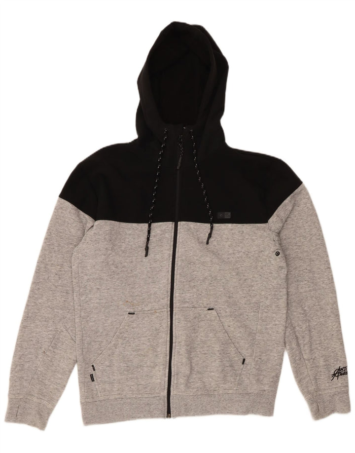 RIP CURL Sudadera con capucha y cremallera para hombre color gris medio