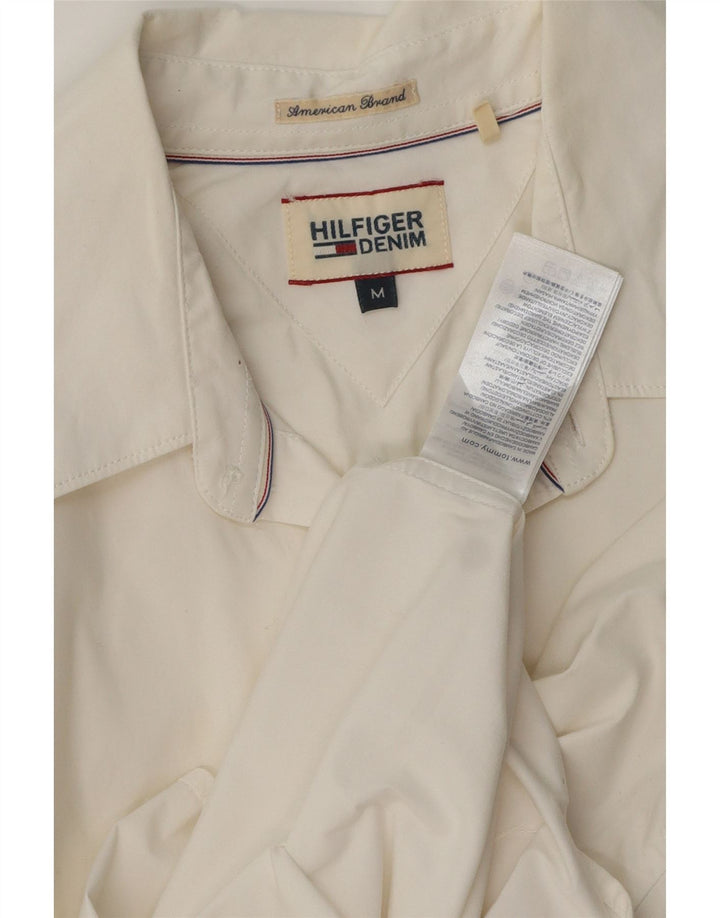 Camisa Tommy Hilfiger Hombre Mediana Off White Algodón