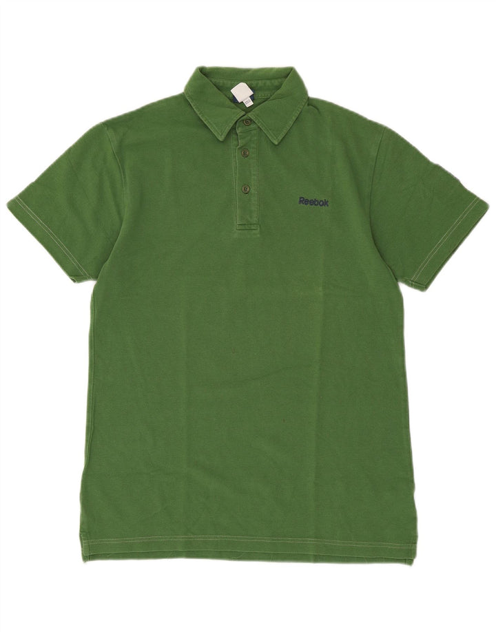 Polo Reebok Hombre Small Verde Algodón