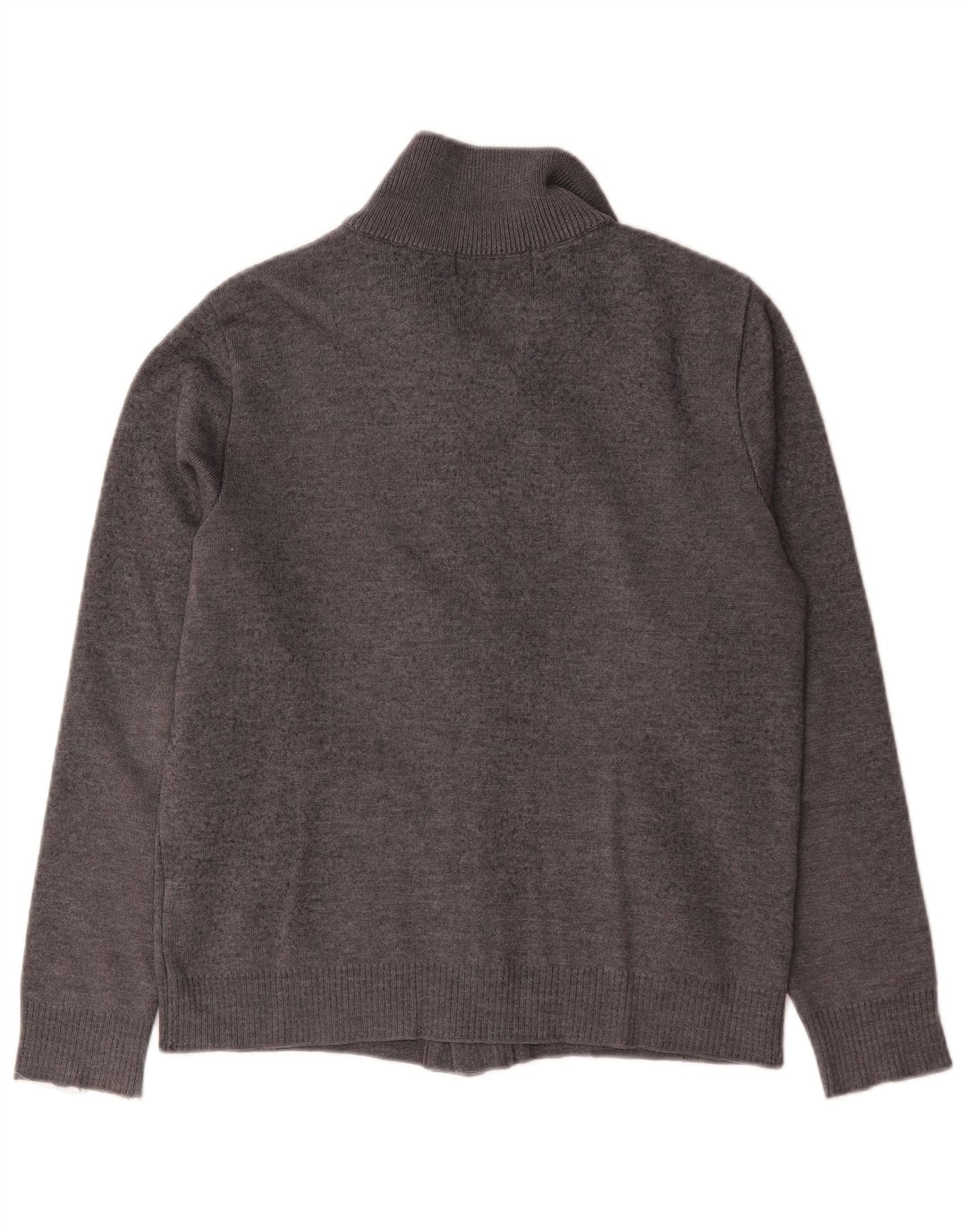 Zara Hombre Cárdigan Sueter Grande Lana Gris