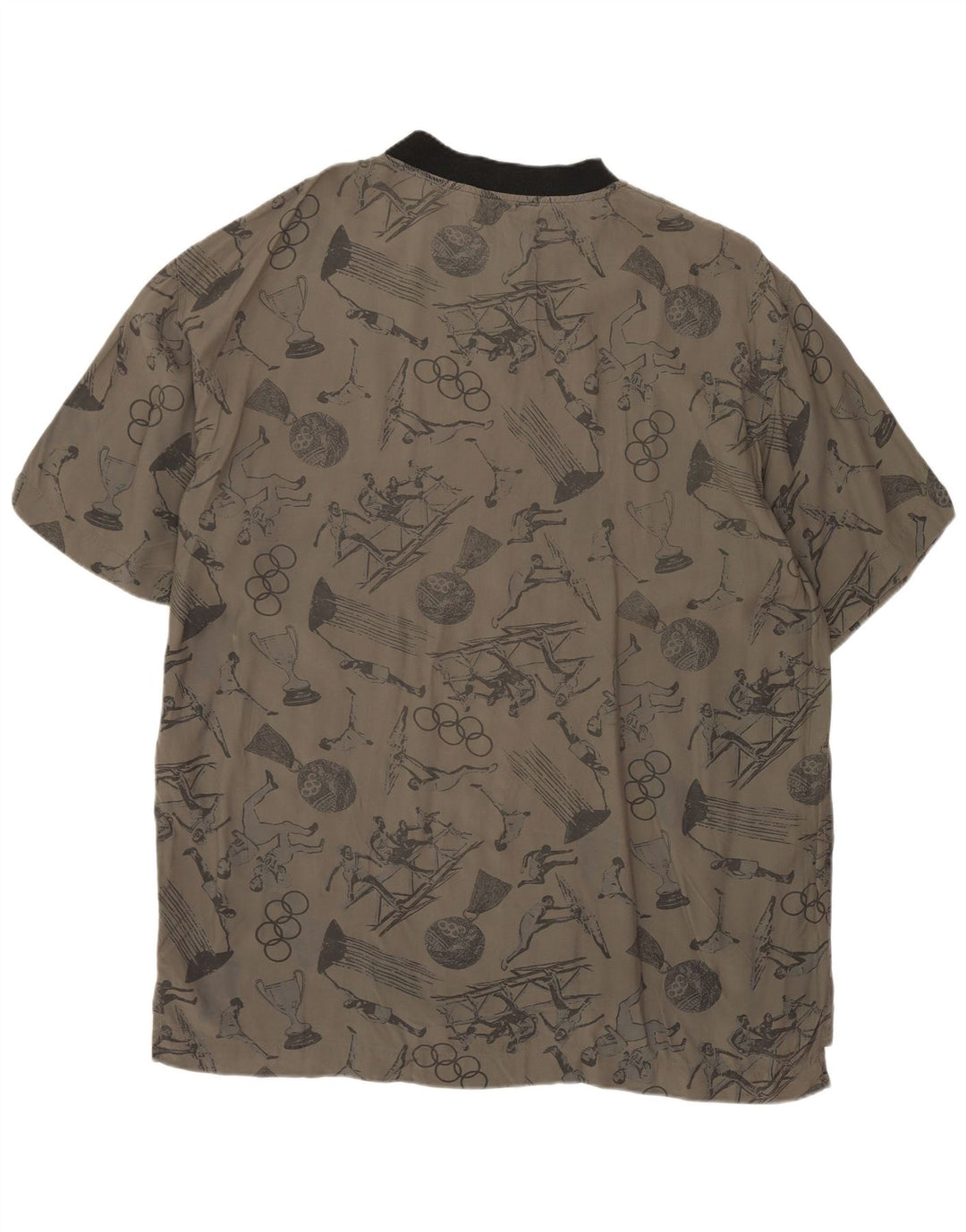 CIAO Camiseta gráfica para hombre Top Viscosa gris medio