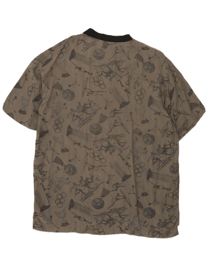 CIAO Camiseta gráfica para hombre Top Viscosa gris medio