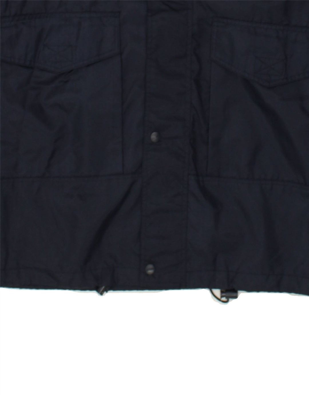 VINTAGE Mens Rain Jacket UK 38 Medium Navy Blue Polyamide | Vintage Vintage | Thrift | Second-Hand Vintage | Used Clothing | Messina Hembry 