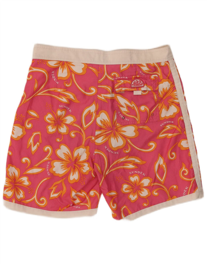 Sundek Bañador Hombre Poliéster Floral Rosa Grande