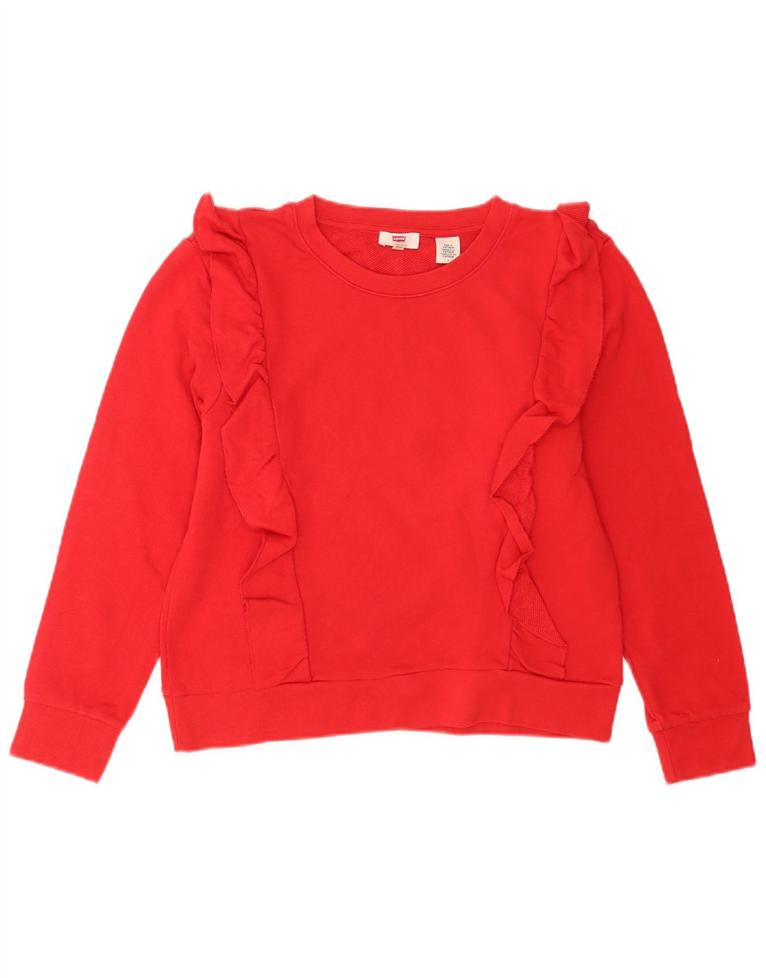 Levi's Sudadera Jumper para Mujer UK 14 Mediano Rojo Algodón