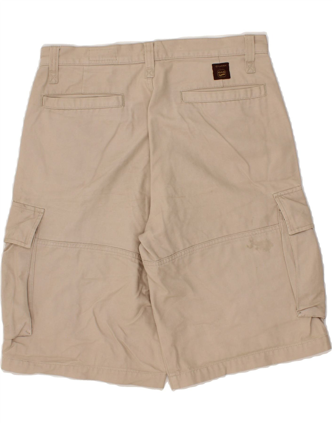 GAS Mens Cargo Shorts W32 Medium  Beige Cotton Vintage Gas and Second-Hand Gas from Messina Hembry 