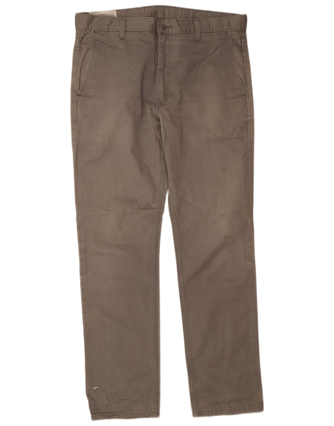 Levi's Pantalón chino regular para hombre W36 L32 Algodón gris