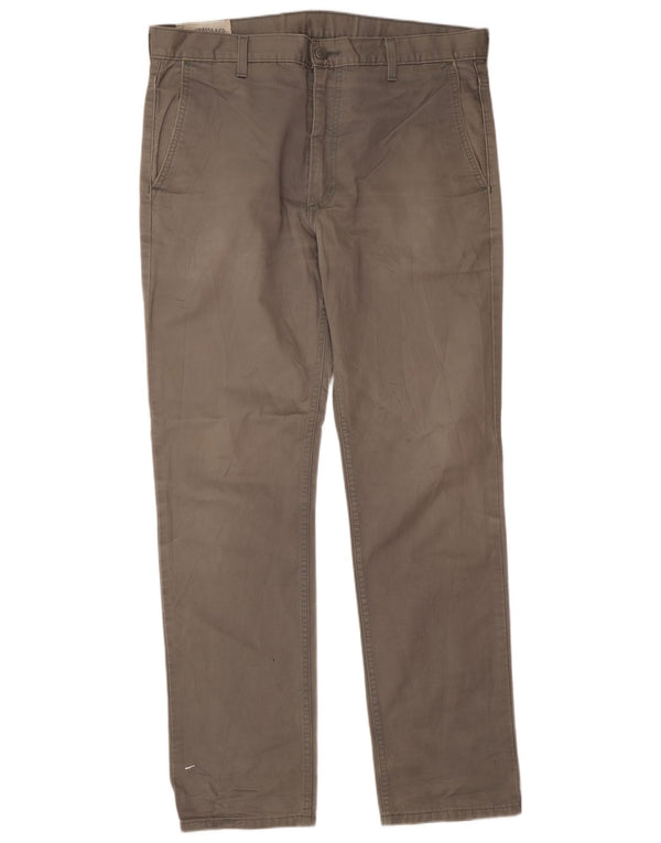 Levi's Pantalón chino regular para hombre W36 L32 Algodón gris