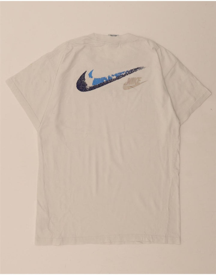 NIKE Mens Graphic T-Shirt Top Small White Cotton Vintage Nike and Second-Hand Nike from Messina Hembry 