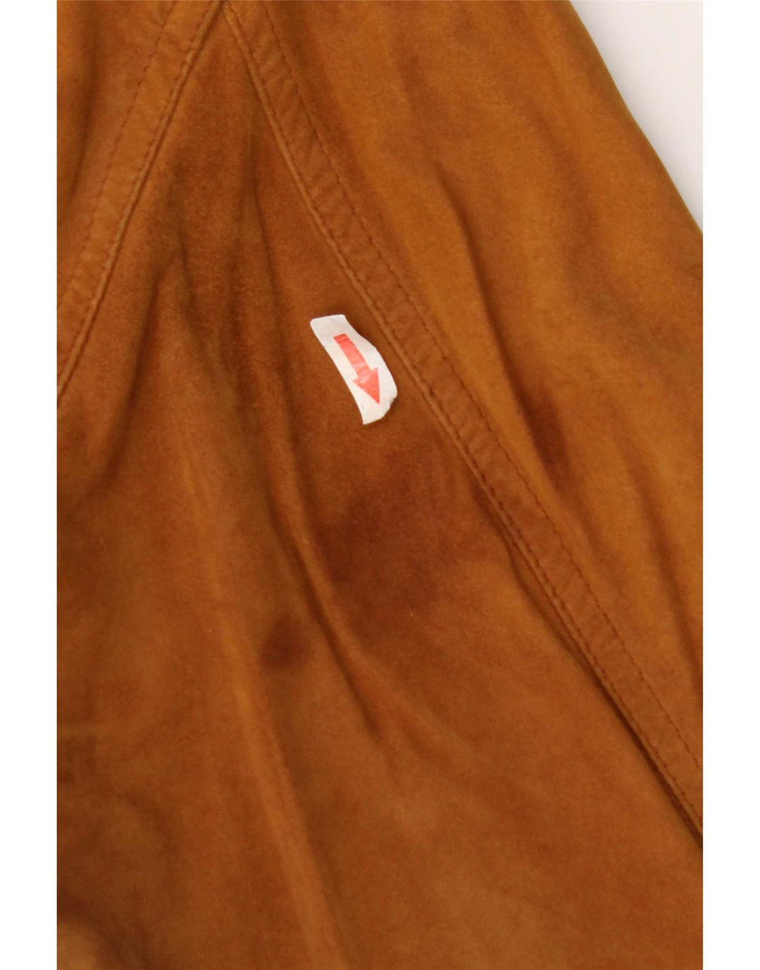 Vintage mujer ante bomber chaqueta Reino Unido 18 XL marrón