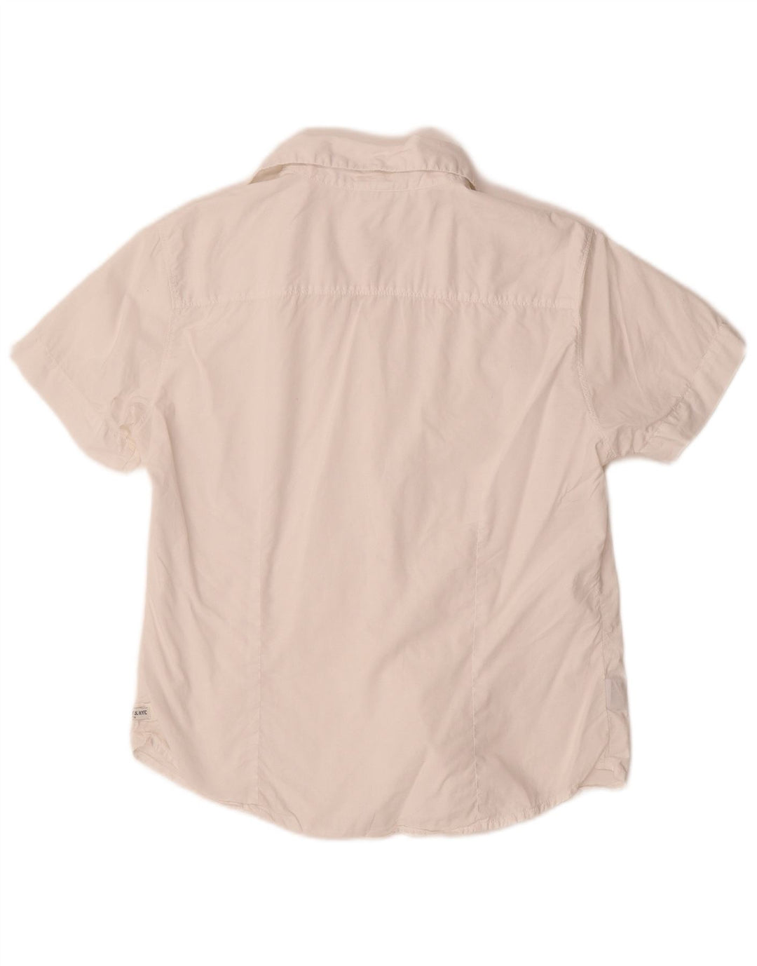 MURPHY & NYE Camisa de manga corta para mujer UK 44 Grande Algodón blanco