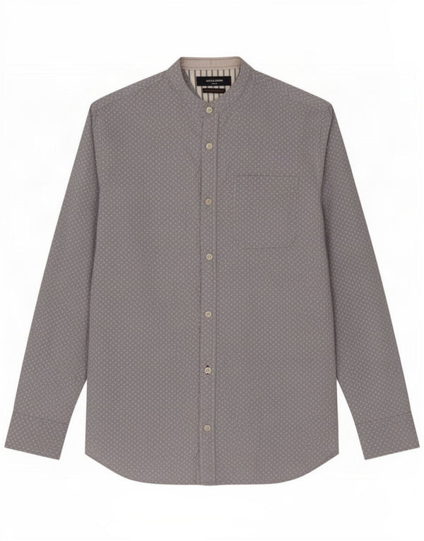Camisa Jack & Jones Hombre Algodón Moteado Azul Medio