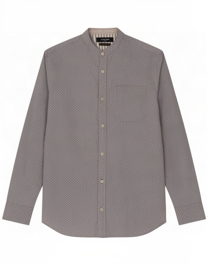 Camisa Jack & Jones Hombre Algodón Moteado Azul Medio
