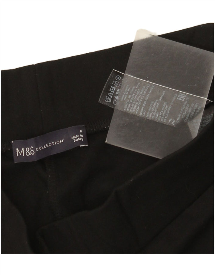 Marks & Spencer Leggings para mujer UK 8 Small Negro Colorblock Viscosa