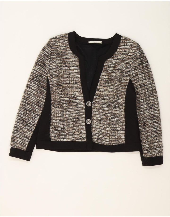 Giulia Galanti Chaqueta blazer de 2 botones para mujer IT 48 XL Bloque de color gris