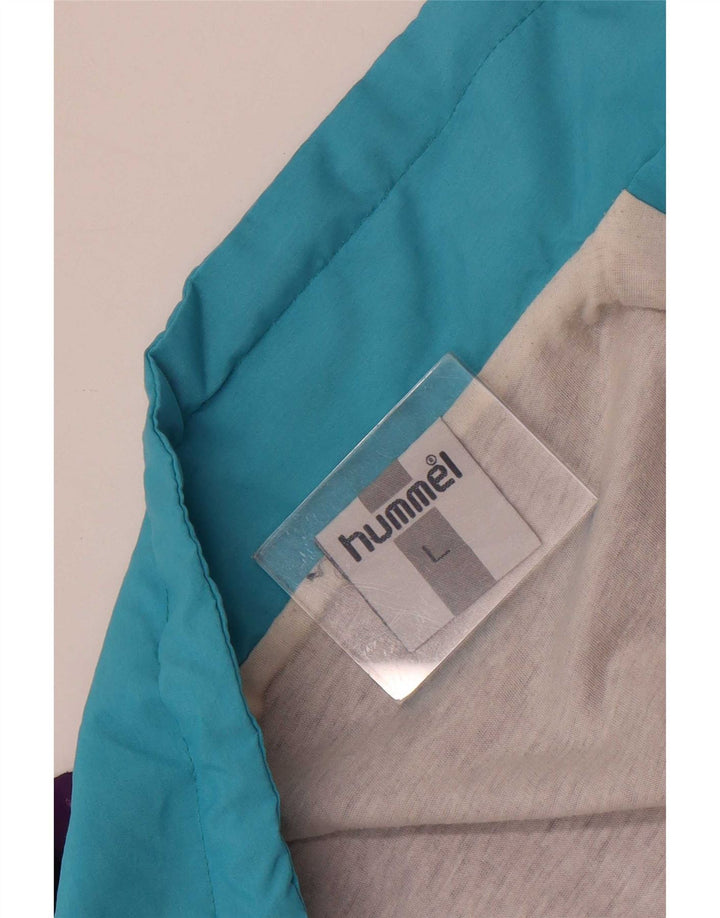 Hummel Hombre Chándal Top Chaqueta Grande Púrpura Colorblock