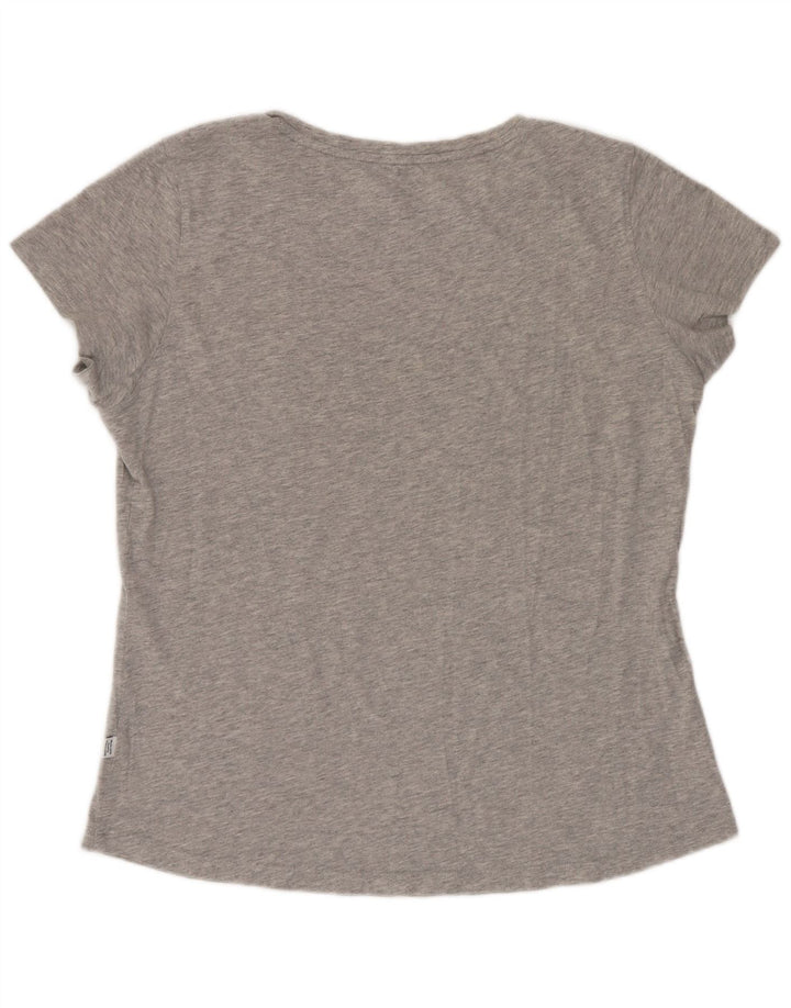 Puma Camiseta gráfica para mujer Top UK 12 Gris medio