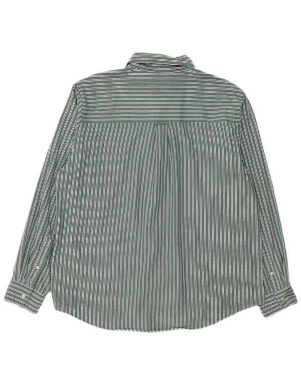 Chaps Camisa Hombre XL Algodón Rayas Verde