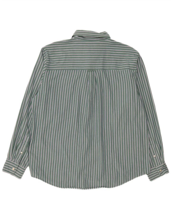 Chaps Camisa Hombre XL Algodón Rayas Verde