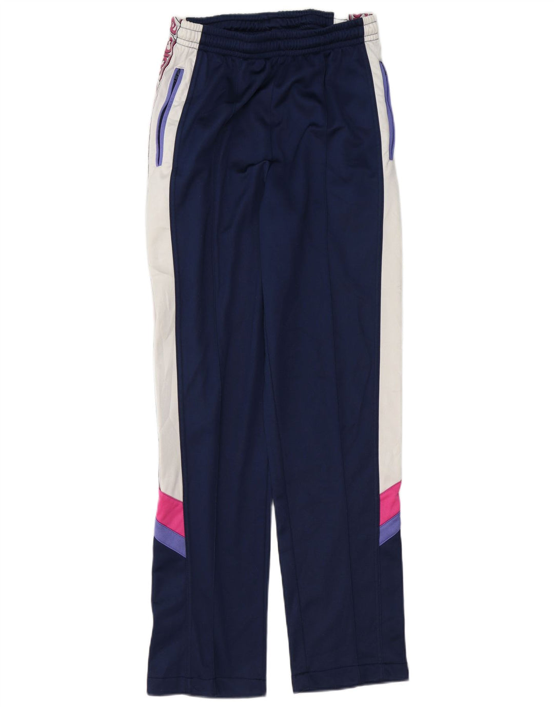 Asics Hombre Pantalones De Chándal Gráfico Pequeño Azul Marino Colorblock