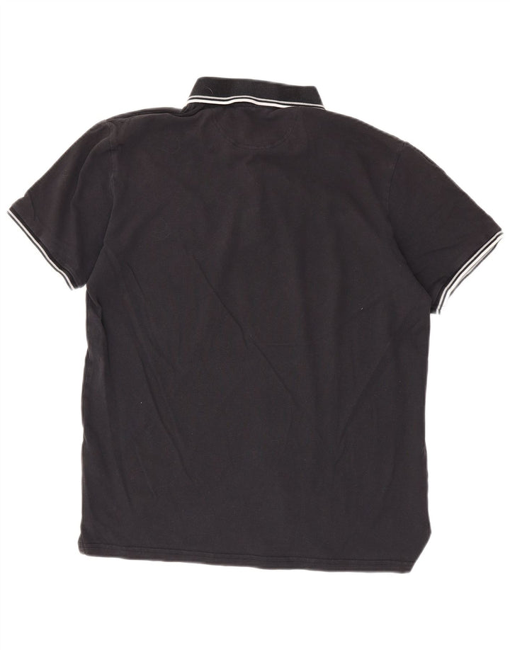 Champion Polo Para Hombre De Algodón A Rayas Azul Marino Medio