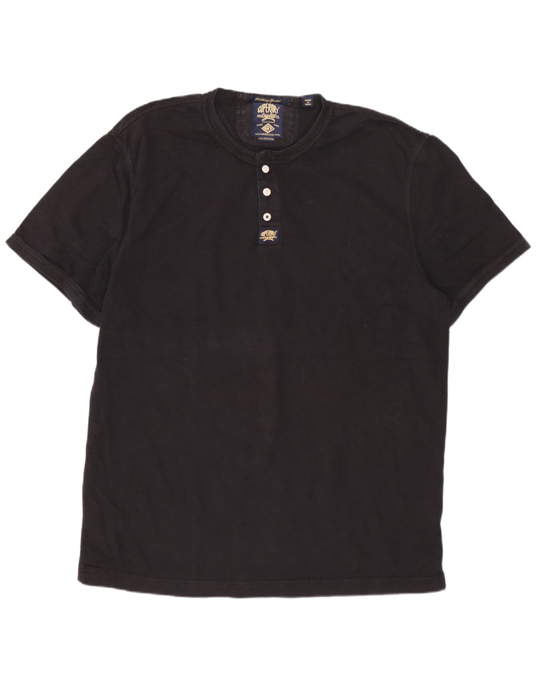 SUPERDRY Camiseta Hombre Top 3XL Algodón Negro