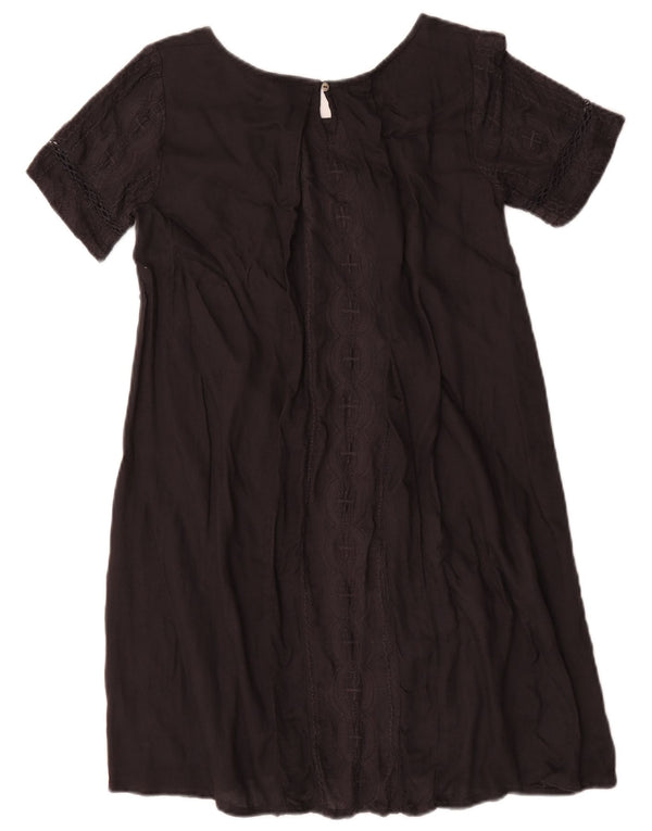 Vestido acampanado para mujer Fat Face UK 8 Small Algodón negro
