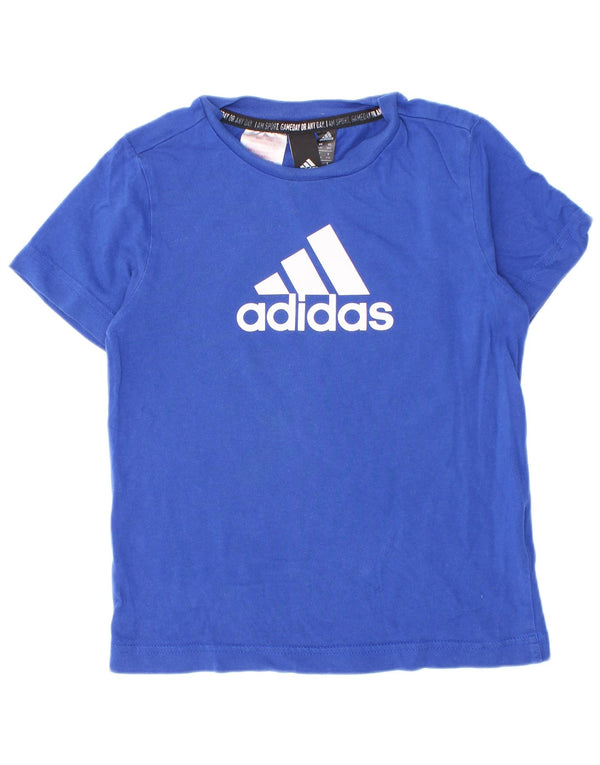 Adidas Camiseta gráfica para niño 5-6 años Azul Algodón