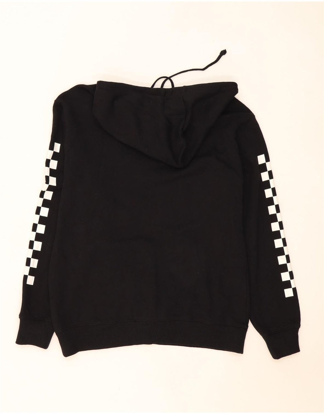 Vans Hombre Sudadera Con Capucha Gráfica Jersey De Algodón Geométrico Negro Mediano